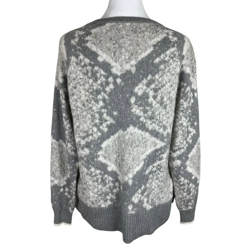 Woolovers Mono Abstract Knitwear Sweater Cotton Cashmere Minimalist Size Small - Picture 6 of 9